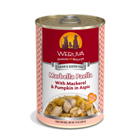 Weruva Classics Marbella Paella with Mackerel & Pumpkin in Aspic Wet Dog Food