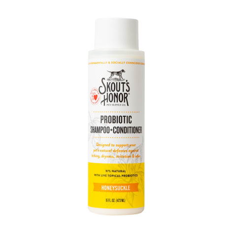 Skout's Honor Probiotic Shampoo Plus Conditioner Honeysuckle for Dogs