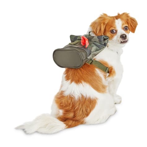 plush dog backpack