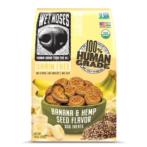 Wet Noses Grain Free Hempseed Banana Dog Treats