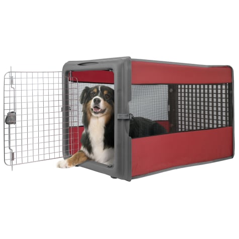 Sport Pet Travel Pop up Crate Red for Dogs