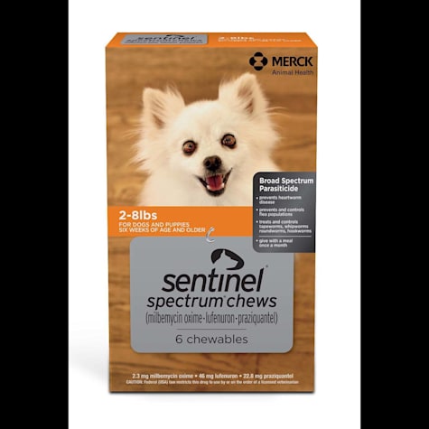 Sentinel Spectrum Chewables for Dogs 2 to 8 lbs.