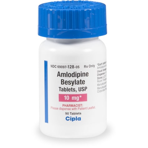 Amlodipine Besylate 10 mg Tablets, 90 Count | Petco