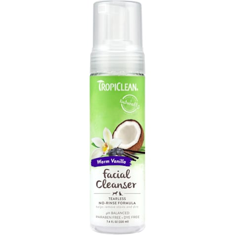 TropiClean Warm Vanilla Tearless Facial Cleanser for Pets