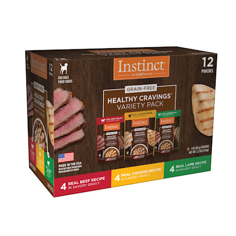 Instinct Healthy Cravings Grain Free Recipe Variety Pack Natural Wet Dog Food Topper