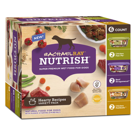Rachael Ray Nutrish Natural Hearty Recipes Variety Pack Wet Dog Food