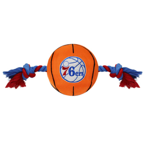 Pets First NBA 76ERS Nylon Basketball Rope Toy for Dogs