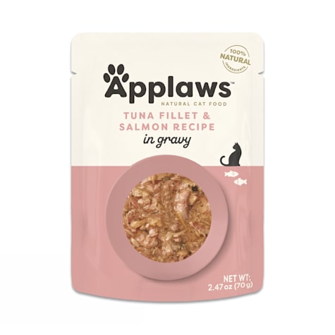 Applaws Natural Tuna Flakes with Sockeye Salmon in Gravy Wet Cat Food