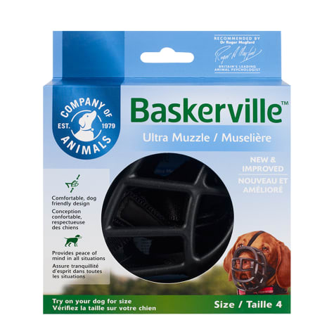 Baskerville Ultra Black Muzzle for Dogs
