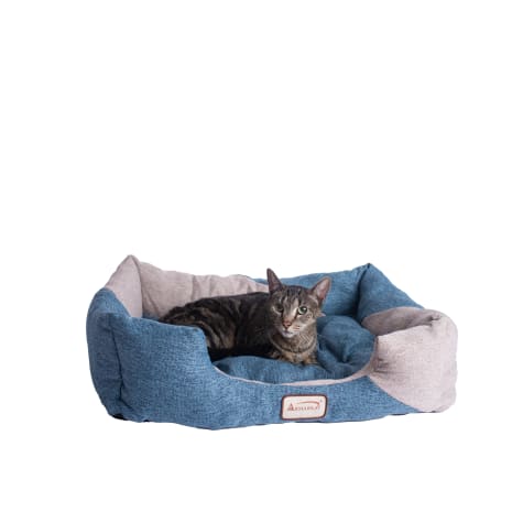 Armarkat Navy and Beige Model C47 Cat Bed