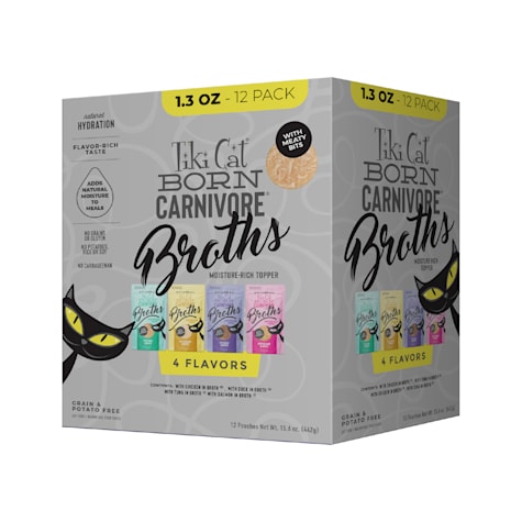 Tiki Cat Savory Broth with Meaty Bits Variety Pack Cat Treats