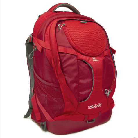 red backpack small