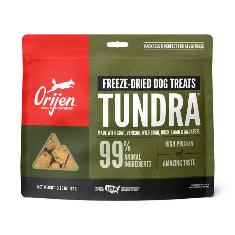 ORIJEN Freeze Dried Grain Free, High Protein, Raw Animal Ingredients, Tundra Dog Treats