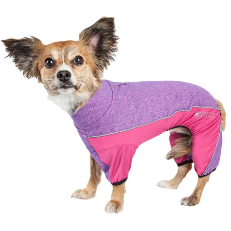 pink dog sweater small