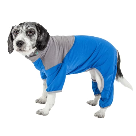 Pet Life Active Embarker Full Body Warm Up Blue Dog Sweaters