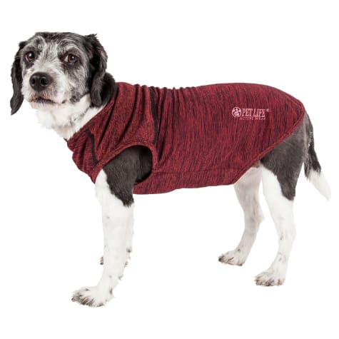 Pet Life Active Aero-Pawlse Heathered Red Quick-Dry Dog Tank Top T-Shirt
