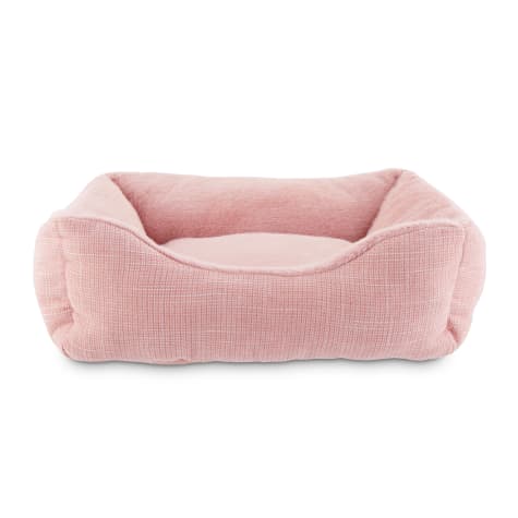 pink dog bed pets at home