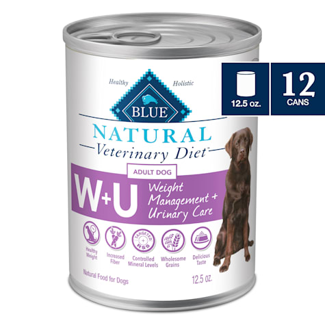 Blue Buffalo Natural Veterinary Diet Chicken W+U Weight Management + Urinary Care Wet Dog Food