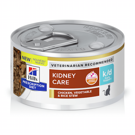Hill's Prescription Diet k/d Kidney Care Early Support Chicken, Vegetable & Rice Stew Canned Cat Food