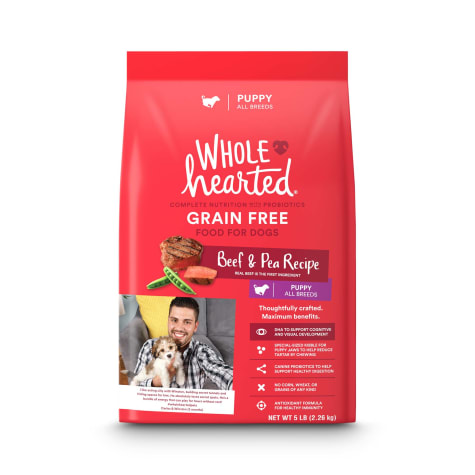 WholeHearted Grain Free All Breed Beef & Pea Recipe Dry Puppy Food