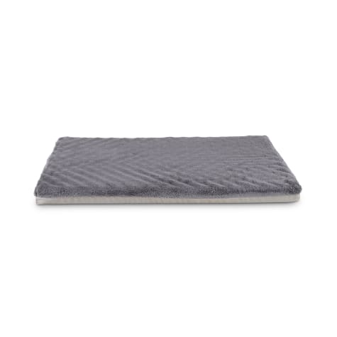 EveryYay Essentials Happy Place Dark Grey Foam Dog Crate Mat and Pet Bed