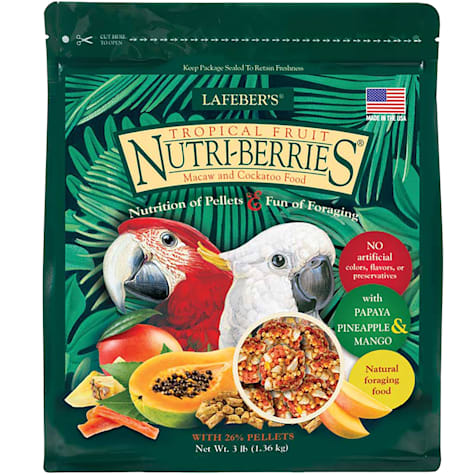 Lafeber's Tropical Fruit Nutri-Berries Dry Food for Macaws and Cockatoos