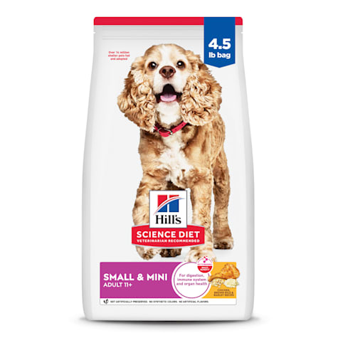 Hill's Science Diet Senior 11+ Small Breed & Mini Breed Chicken Meal, Barley & Brown Rice Recipe Dry Dog Food