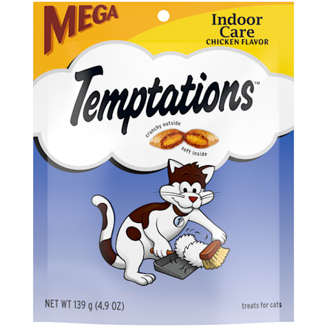 Temptations Indoor Care Chicken Flavor Crunchy and Soft Cat Treats