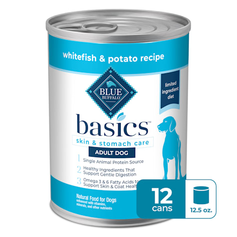 Blue Buffalo Basics Grain-Free, Whitefish, Adult Wet Dog Food
