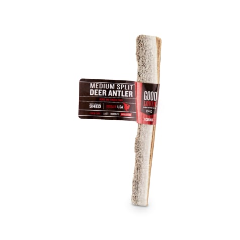 Good Lovin' Naturally Shed Split Deer Antler Medium Dog Chew