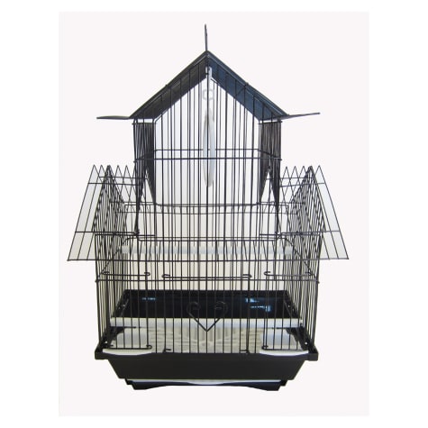 YML Black Pagoda Top Bird Cage