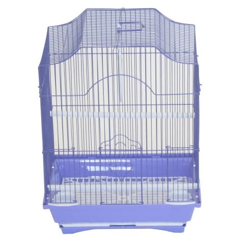 YML Purple Cornerless Flat Top Bird Cage