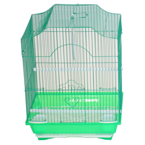 YML Green Cornerless Flat Top Bird Cage
