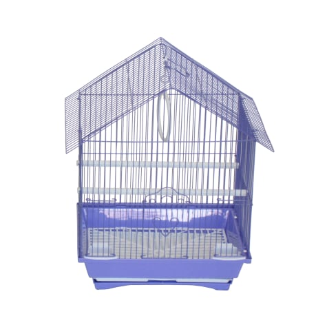 YML Purple House Top Style Parakeet Cage