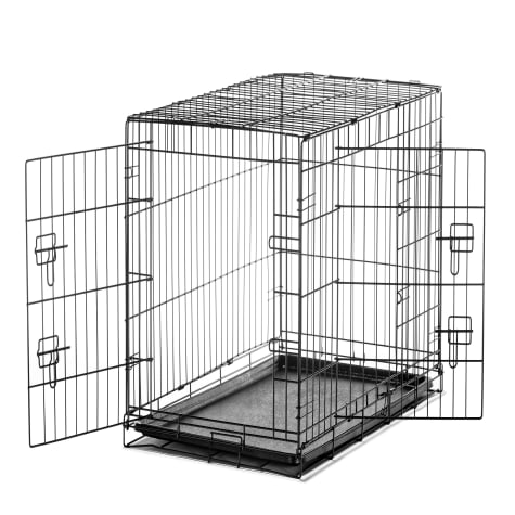 Carlson Pet Products Intermediate Two Door Wire Crate with Divider