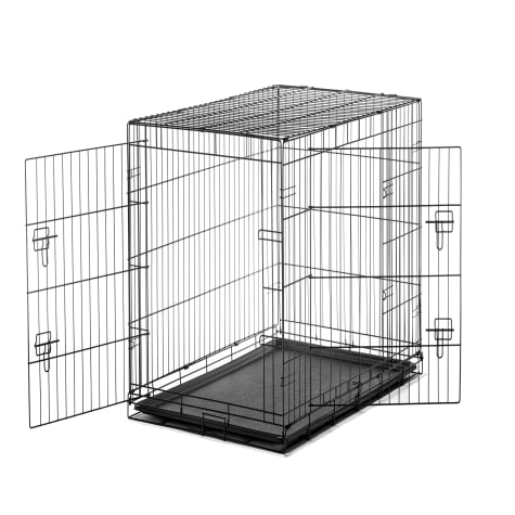 Carlson Pet Products Large Two Door Wire Crate with Divider