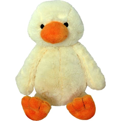 stuffed yellow duck dog toy