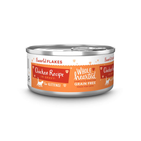 WholeHearted Grain-Free Chicken Recipe Flakes in Gravy Wet Kitten Food