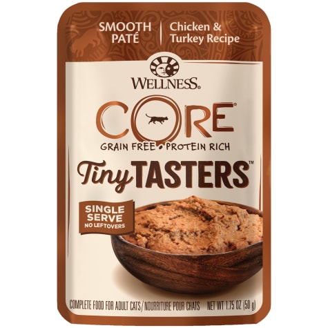 Wellness CORE Grain Free Tiny Tasters Chicken & Turkey Pate Wet Cat Food