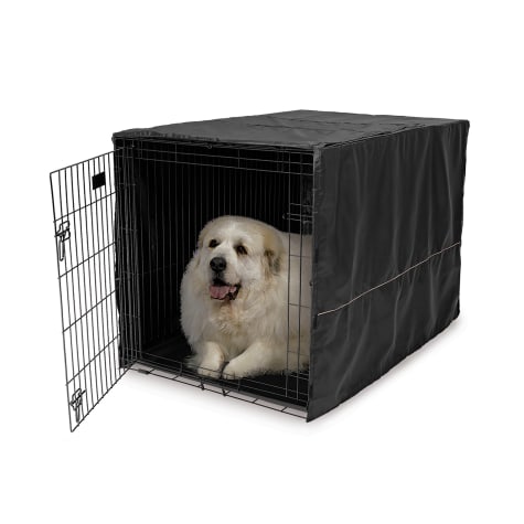 Midwest Quiet Time Black Crate Cover for Dogs