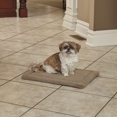 Midwest Quiet Time Deluxe Micro Terry Taupe Dog Bed