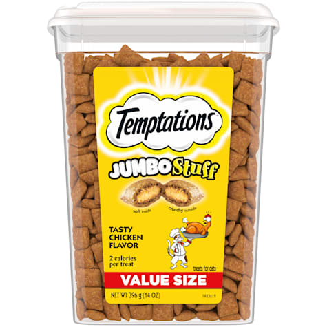 Temptations Jumbo Stuff Tasty Chicken Flavor Crunchy and Soft Cat Treats