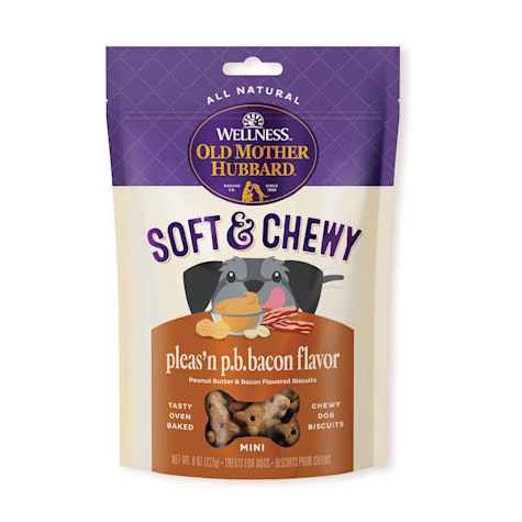 Wellness Old Mother Hubbard Soft & Chewy Pleas'n P.B.Bacon Natural Mini Dog Treats