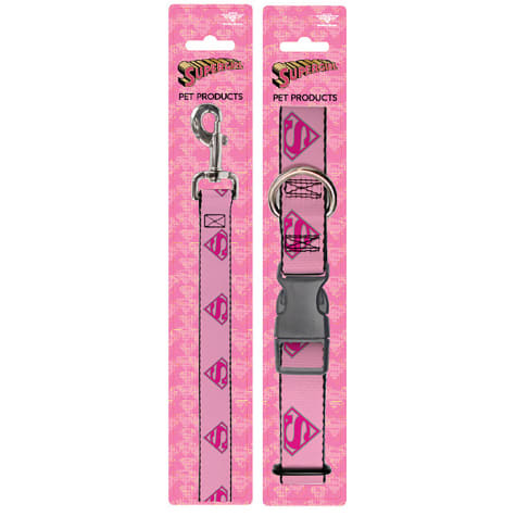 pink leash and collar