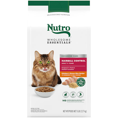 Nutro Wholesome Essentials Bag Hairball Control Chicken & Brown Rice Recipe Dry Cat Food
