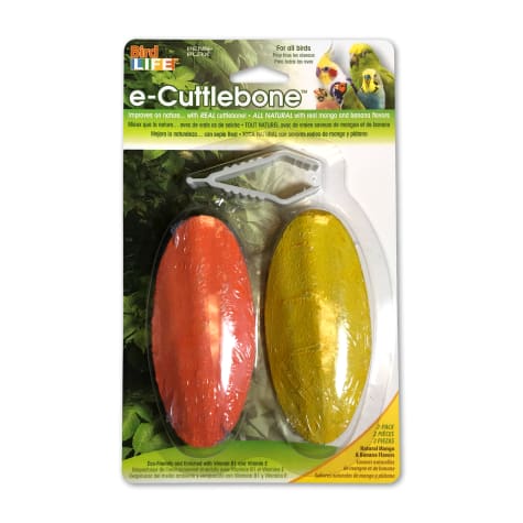 Penn Plax e-Cuttlebone With Real Mango & Banana Flavor Treats