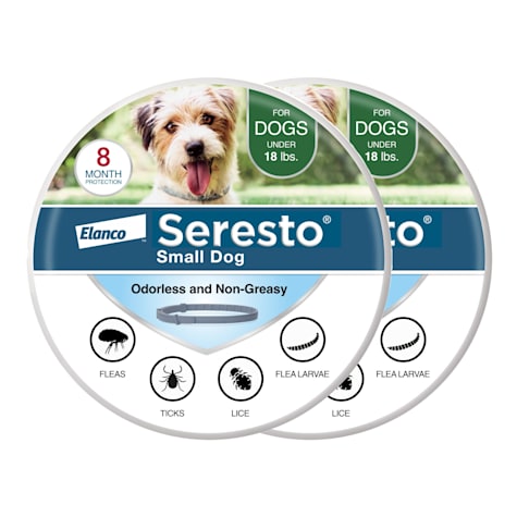 Seresto Flea and Tick Collar for Small Dogs, Pack of 2 Collars | Petco
