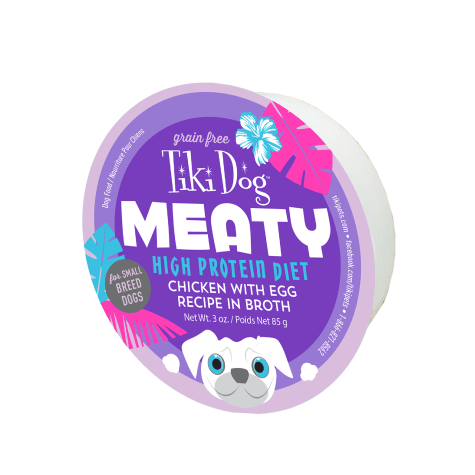 Tiki Dog Meaty High Protein Chicken with Egg Recipe Wet Dog Food