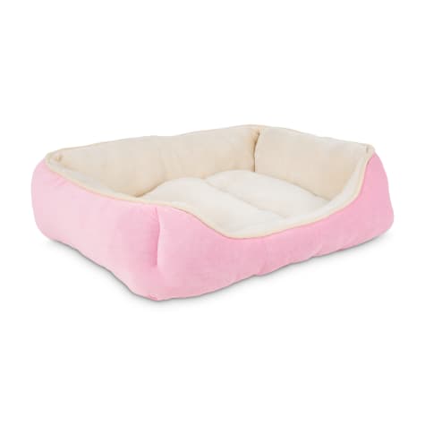 pink dog bed