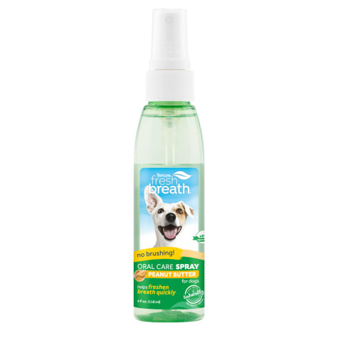 TropiClean Fresh Breath Peanut Butter Oral Care Spray for Dogs